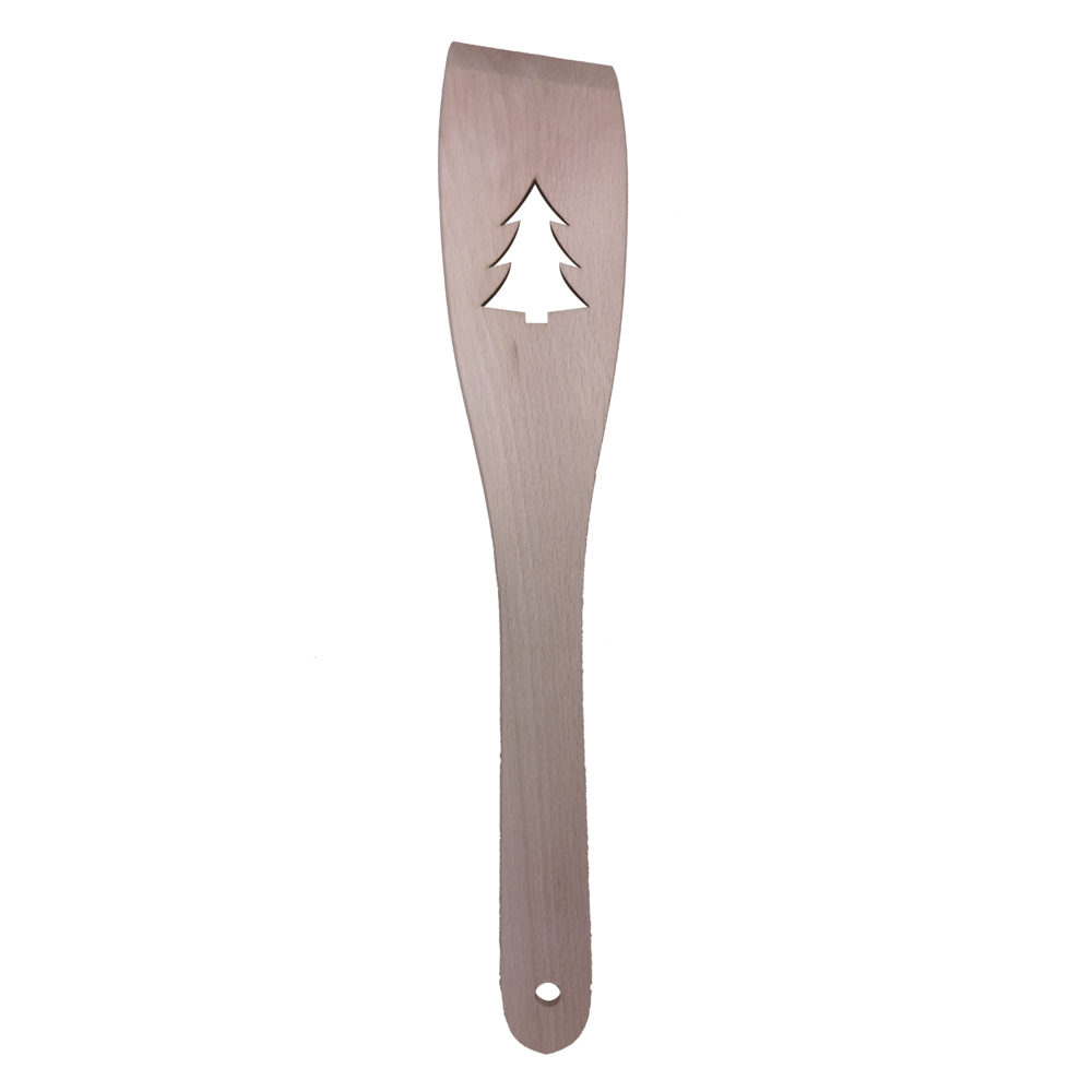 Wooden spatula + Christmas Tree