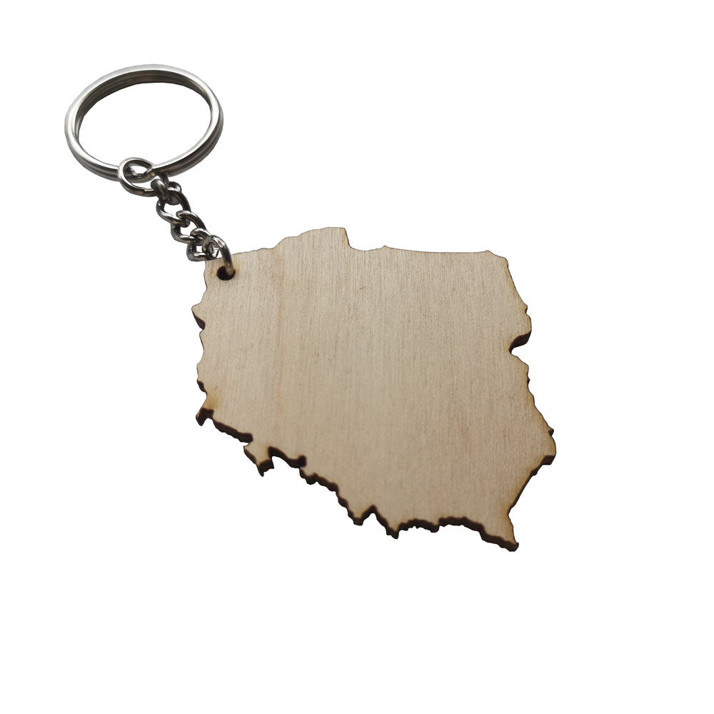 country map keychain